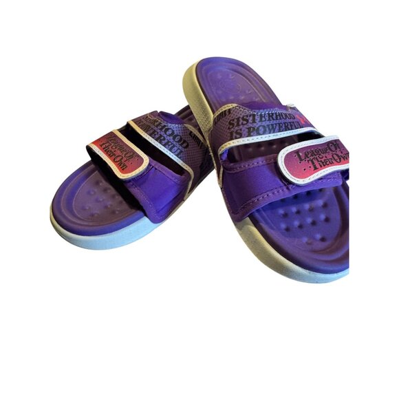Under Armour Womens Purple Slide Sandals Sisterhood is Power Size 6 - Picture 5 of 10